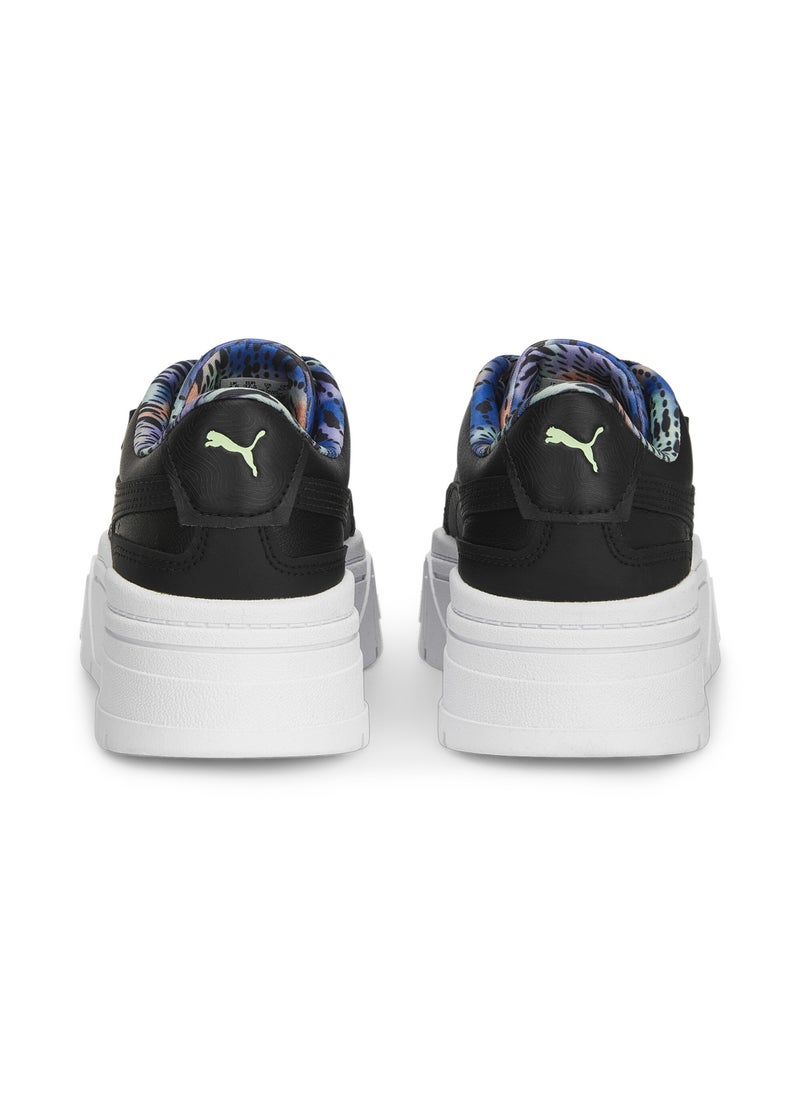 Mayze Stack Feelin' Xtra Womens Black Sneakers