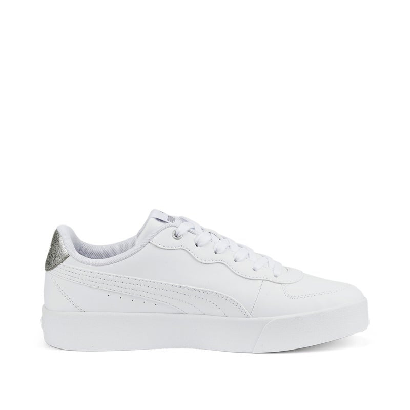Skye Clean Distressed Womens White Sneakers