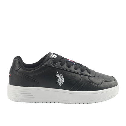 Men's Black Classic Low-Top Sneakers with Iconic Branding for a Clean Look Shoes