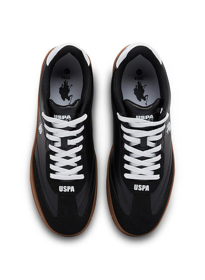 Men's Black Low-Top Sneakers - Fashionable Lace-Up Style, Perfect for Everyday Casual Outfits