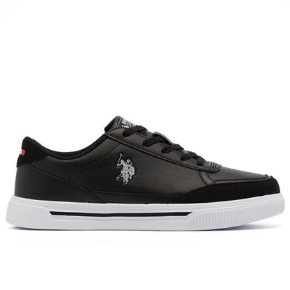 Men's Black Low-Top Sneakers - Lightweight Lace-Up Design, Comfortable for Everyday Outfits