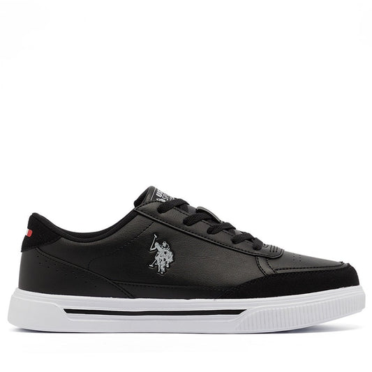 Men's Black hite Low-Top Sneakers - Lightweight Lace-Up Design, Comfortable for Everyday Outfits