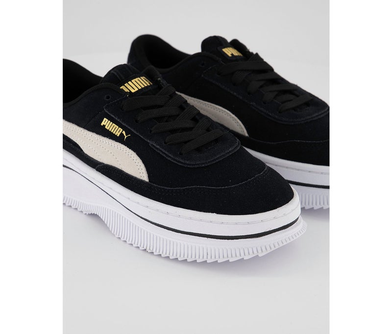 Women Deva Suede Lace Up Shoes, Black