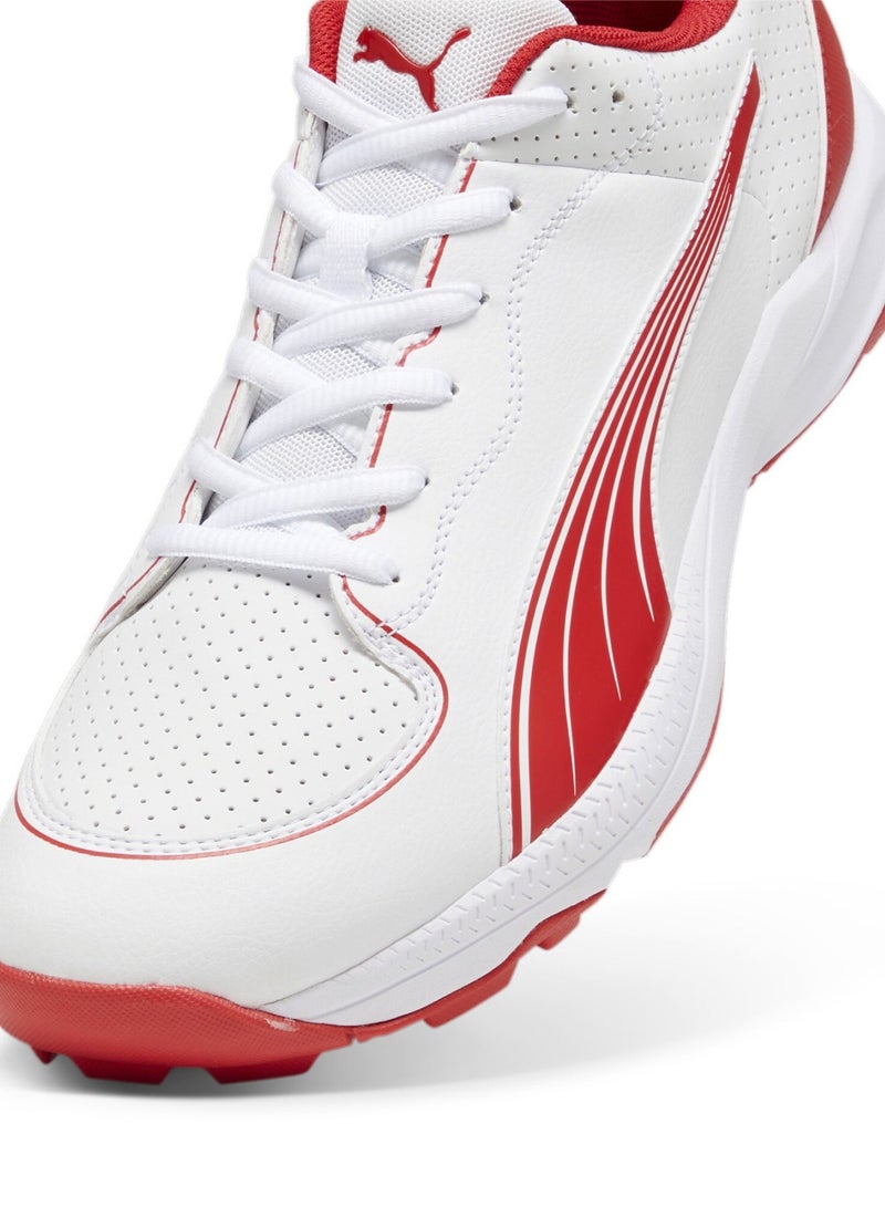 24 FH Rubber Unisex White Cricket Shoes