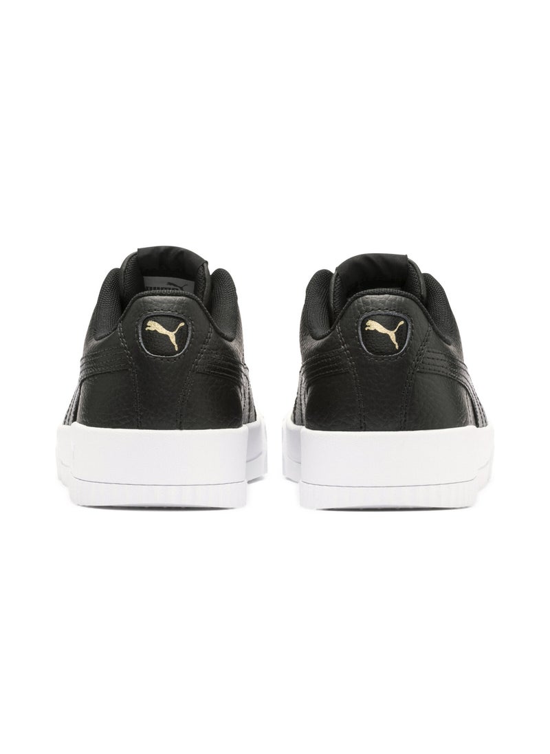 Carina Lux Womens Black Casual Sneakers