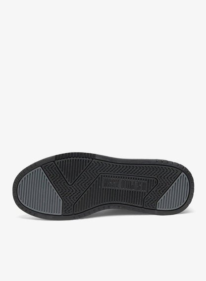 Men's Black Stylish Low-Top Casual Sneakers - Durable Lace-Up Design Shoes with Comfort Cushioned Sole for Everyday Active Wear