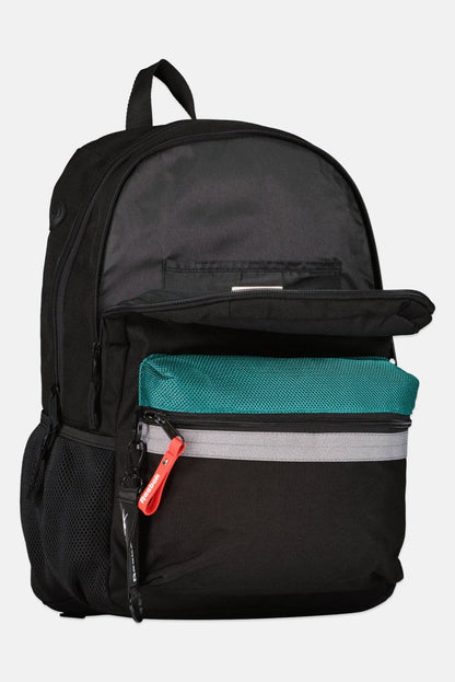 Men Brand Logo Backpack, Black