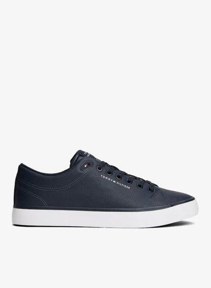 Logo Lace-Up Sneakers With Leather