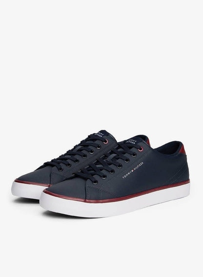 Logo Trainers With Leather