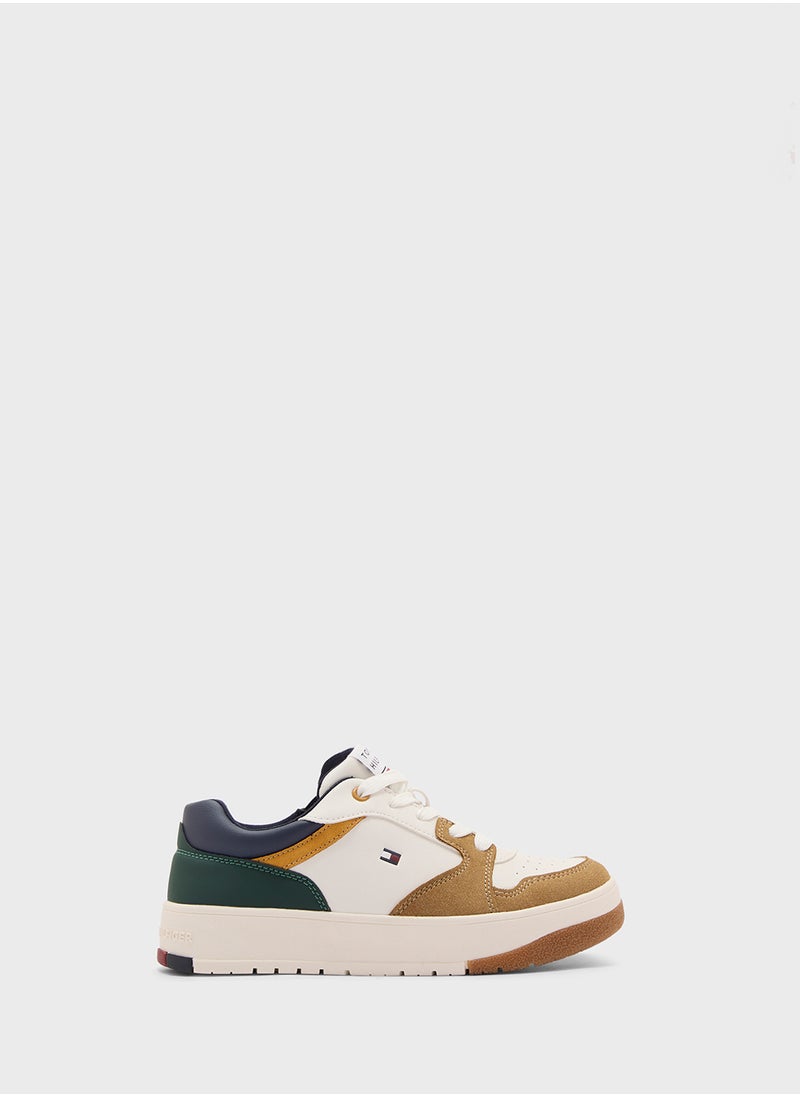 Youth Low Top Lace Up Sneakers