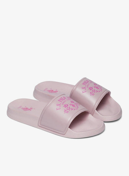 Women's Pink Signature Slides Shoes - Effortless Style Meets Ultimate Relaxation!