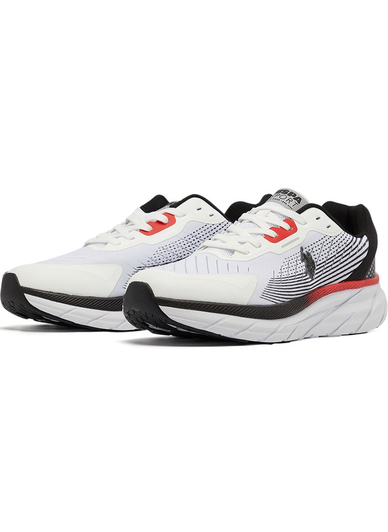 Men's White Low-Top Sneakers - Lightweight Lace-Up Design, Comfortable for Everyday Outfits