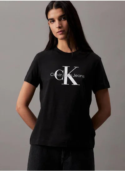 Women's Monogram T-Shirt - Cotton, White