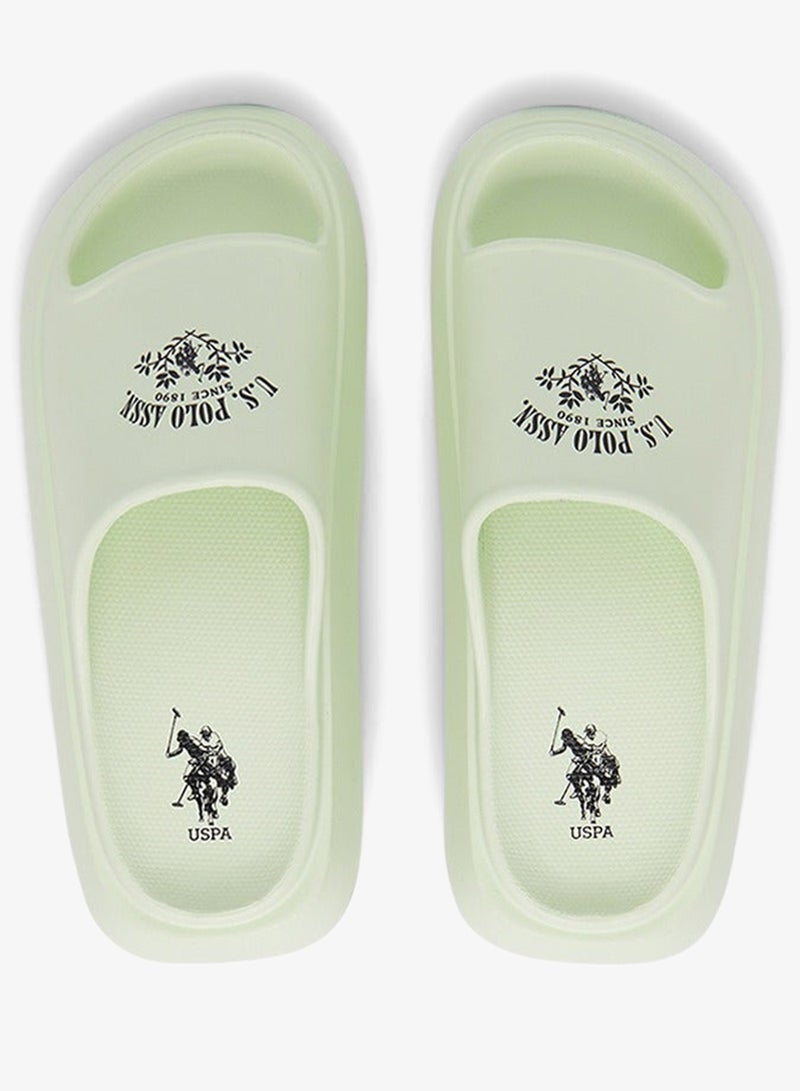 Women's Mint Slides - High-Quality Sole Lightweight Shoes & Trendy Design
