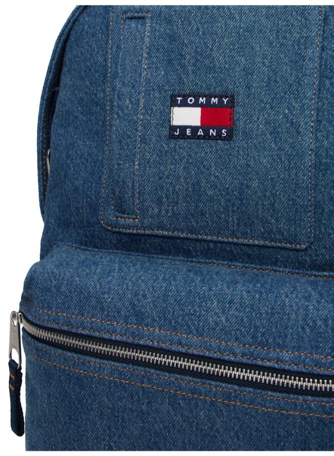 Logo Denim Dome Backpack