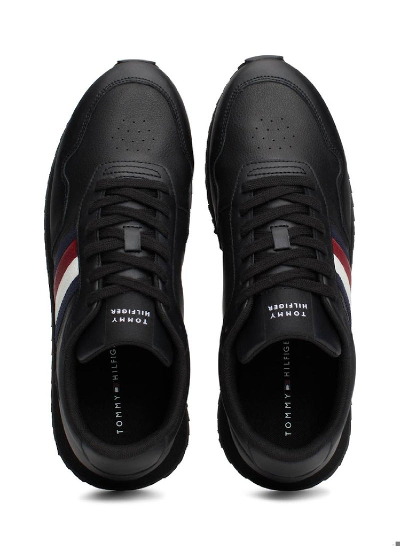 Signature Tape Lace-Up Runner Sneakers