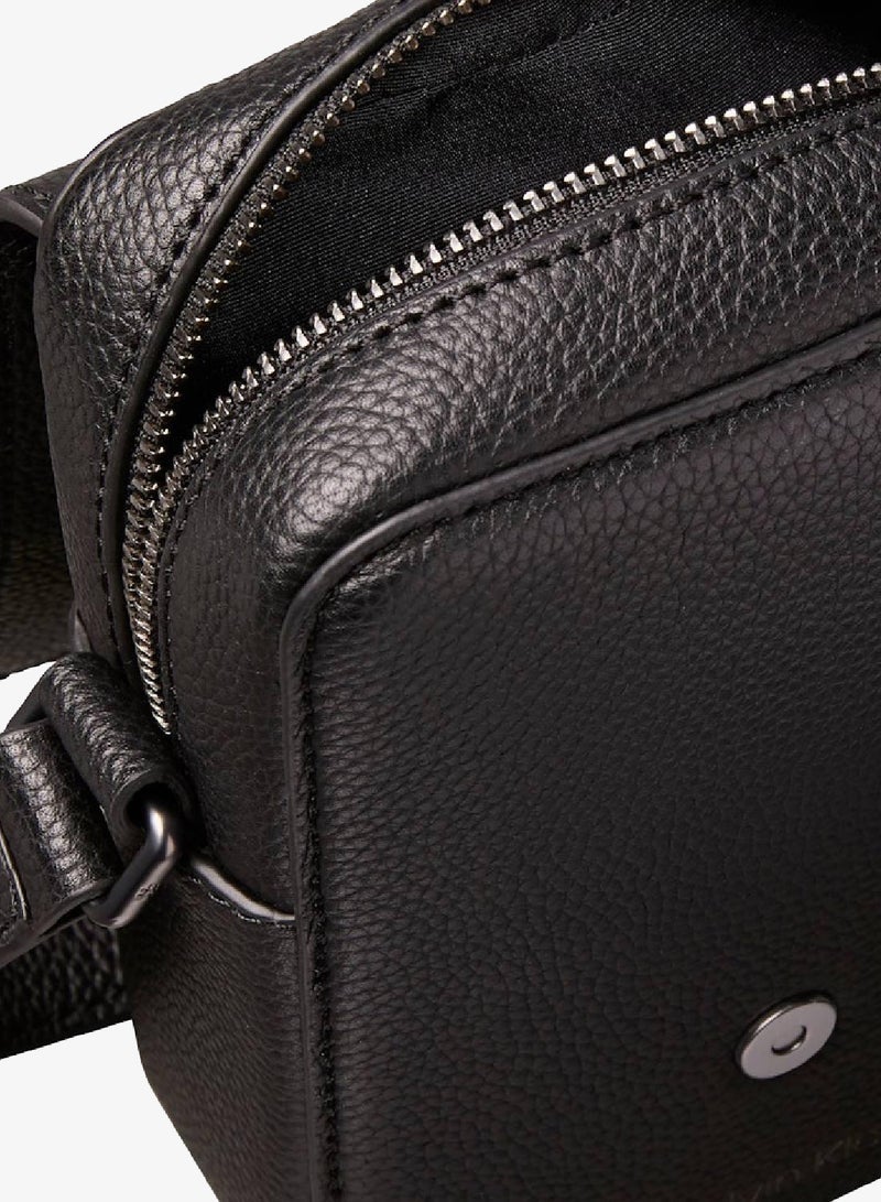 Leather Slim Reporter Bag