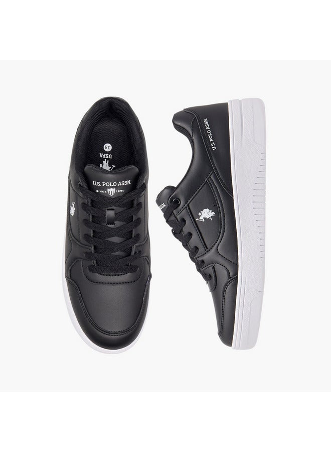 Women's Logo Detail Sneakers with Lace-Up Closure