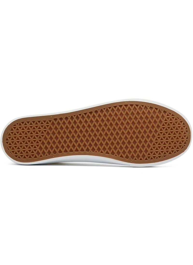 Men's White Low-Top Canvas Sneakers - Iconic Branding for a Clean Look