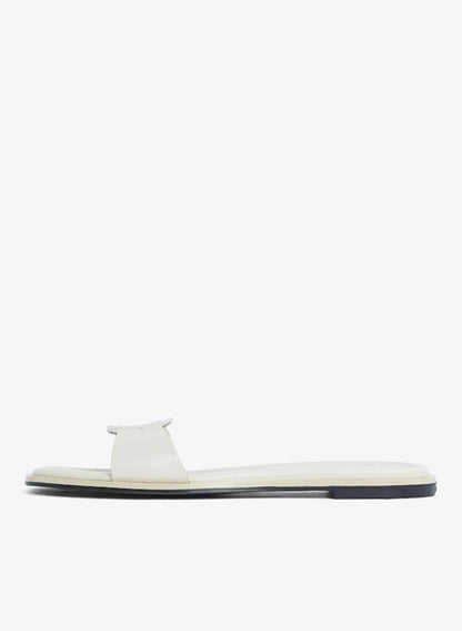 LEATHER SANDALS WITH LOGO HARDWARE