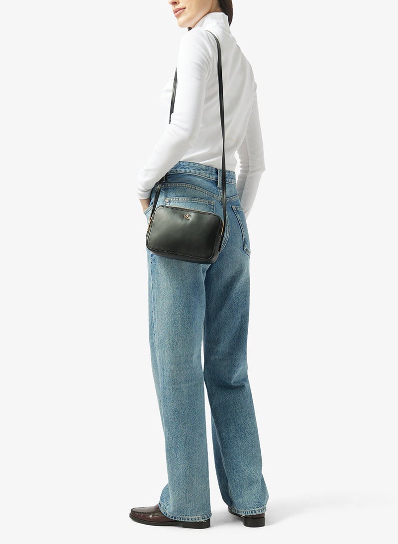 Logo Detail Zip Through Crossbody