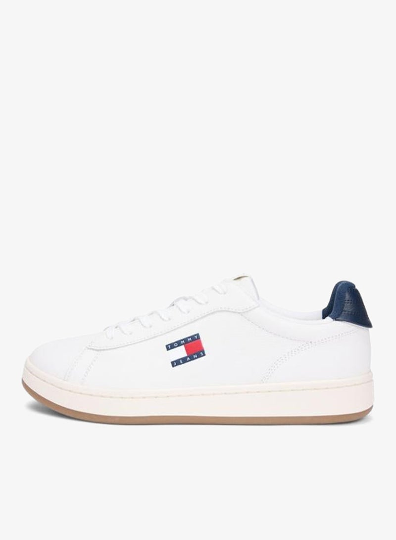 Archive Court Leather Embossed Sneakers