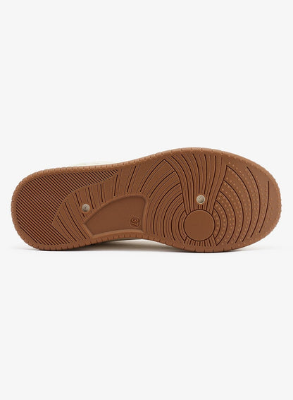 Women's  Beige Low-Top Sneakers - Style that Moves, Comfort Shoes that Lasts