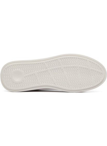 Men's White Low-Top Sneakers - Lightweight Lace-Up Design