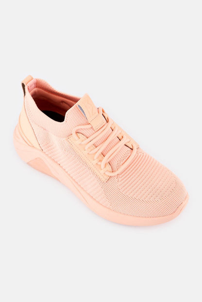 Women A Linear Slip On Training Shoes, Coral