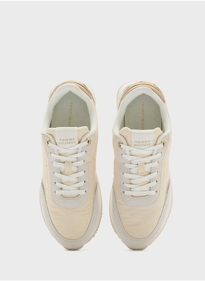 Logo Detail Lace Up Low Top Sneakers
