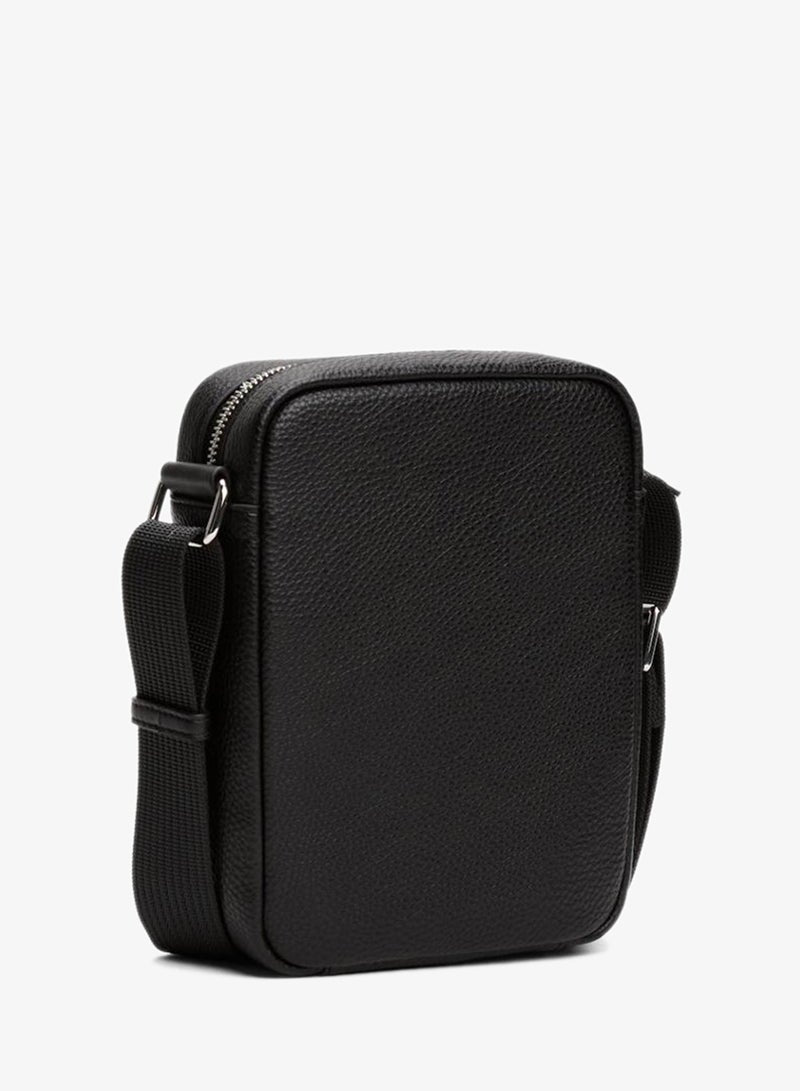 Logo Detailed Zip Through Crossbody