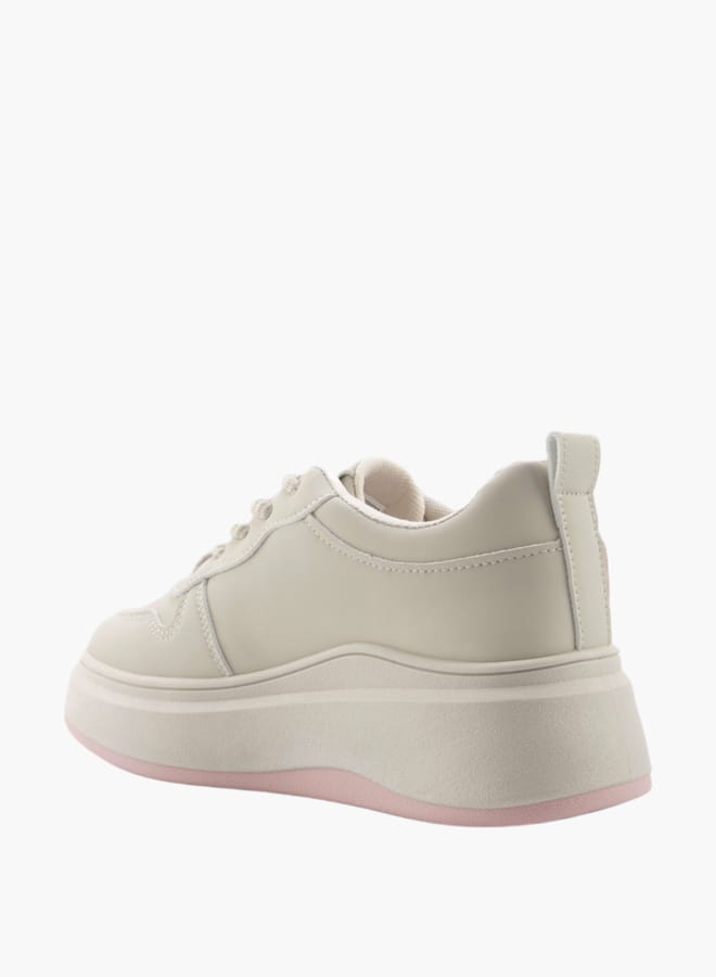 Women's Logo Detail Lace-Up Sneakers