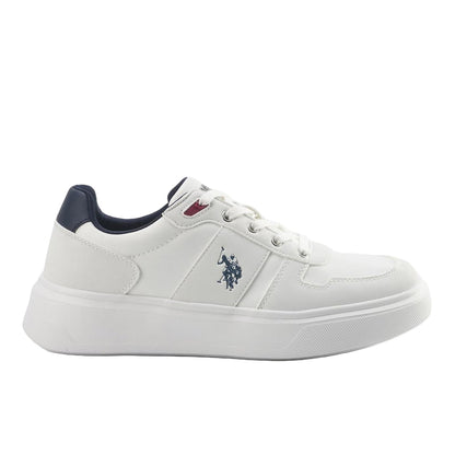 Men's White Low-Top Sneakers - Lightweight Shoes, Minimalist Designed for Style