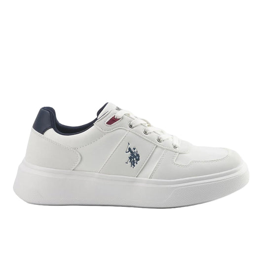 Men's White Low-Top Sneakers - Lightweight Shoes, Minimalist Designed for Style