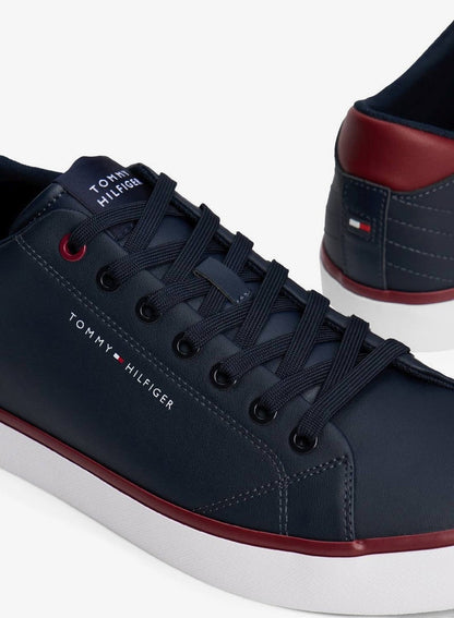 Logo Trainers With Leather