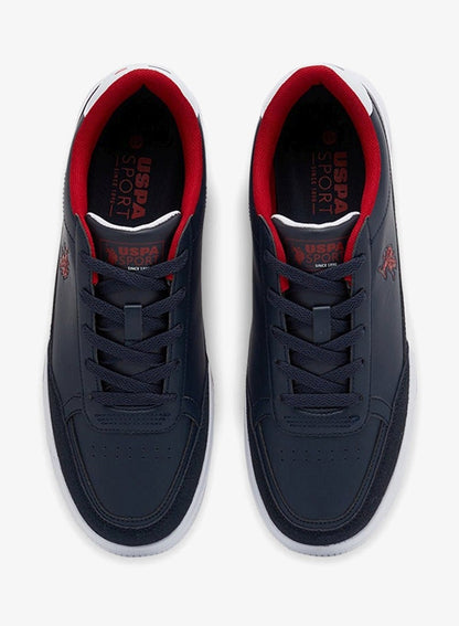 Men's Navy Low-Top Sneakers - Lightweight Shoes Lace-Up Design, Comfortable for Everyday Outfits