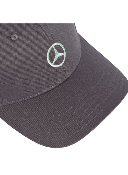 Mer Fan Co Cap Grey Motorsport Headwear For Unisex Osfw