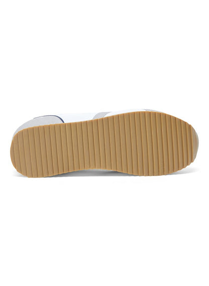 Men's White Low-Top Sneakers - Lightweight Timeless Lace-Up Style, Ideal for Casual Outings