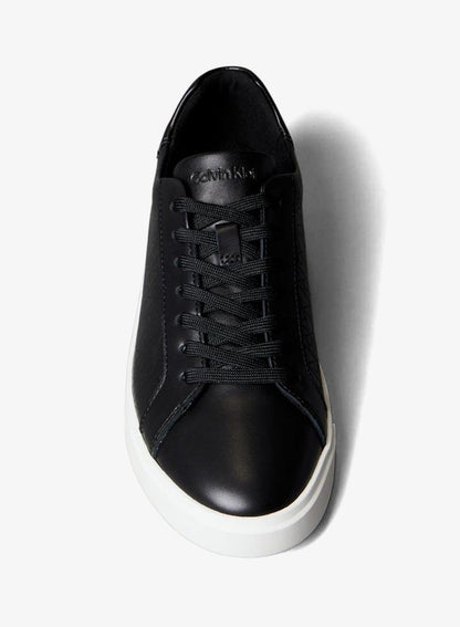 Leather Emblem Logo Pattern Trainers
