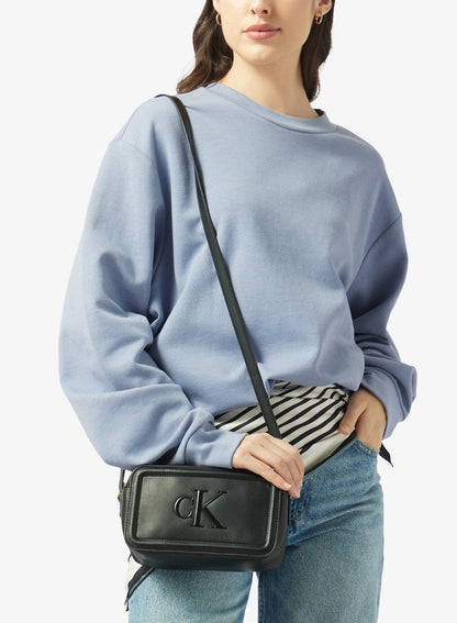 Embossed Monogram Camera Bag
