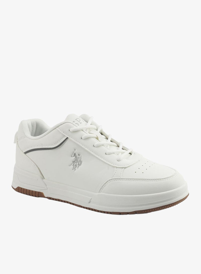 Men's White Low-Top Sneakers - With Cloud-Like Comfort Shoes