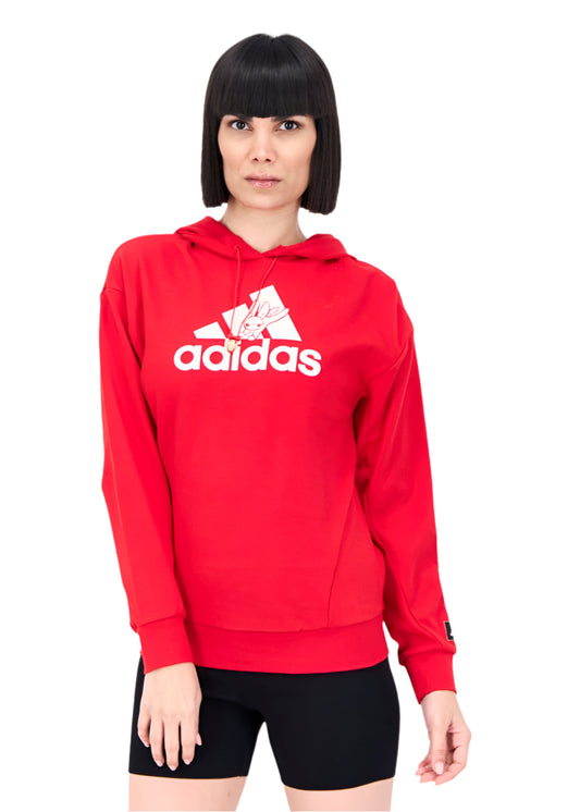 Women Sportswear Fit Long Sleeve Outdoor Sweatshirt, Red