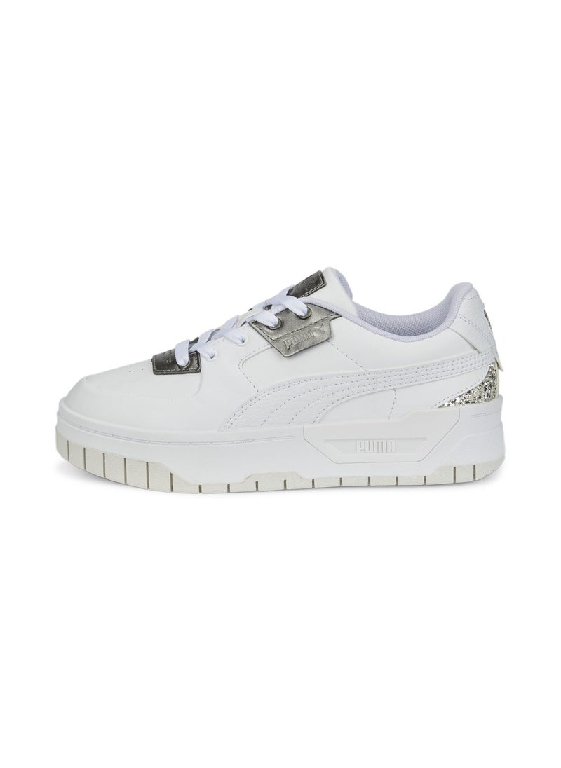 Cali Dream Star Quality Womens White Casual Sneakers