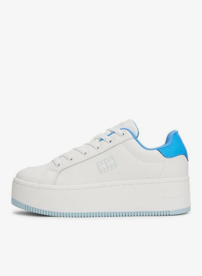 Flatform Patent Lace Ups Sneakers