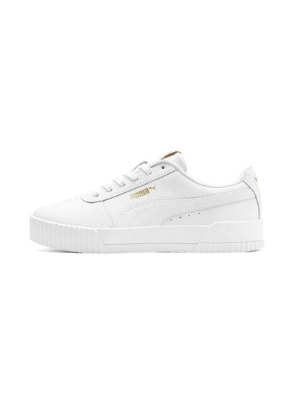 Carina Lux Womens White Casual Sneakers