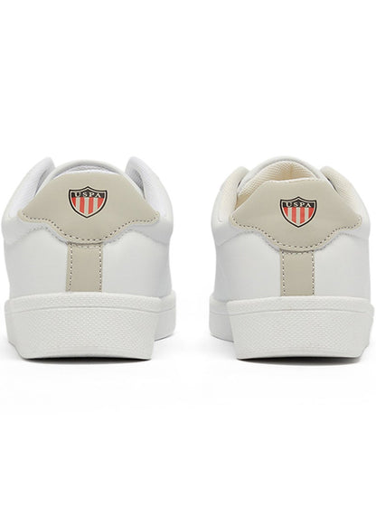 Women's White Low-Top Sneakers - Lightweight & Trendy Design for Everyday Wear