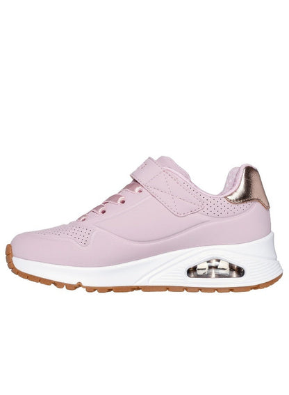 Skechers Uno Kids' Silver Low-Top Sneakers
