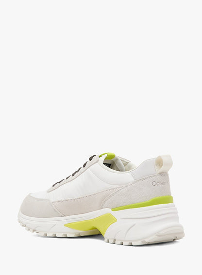 Suede and Nylon Runner Trainers