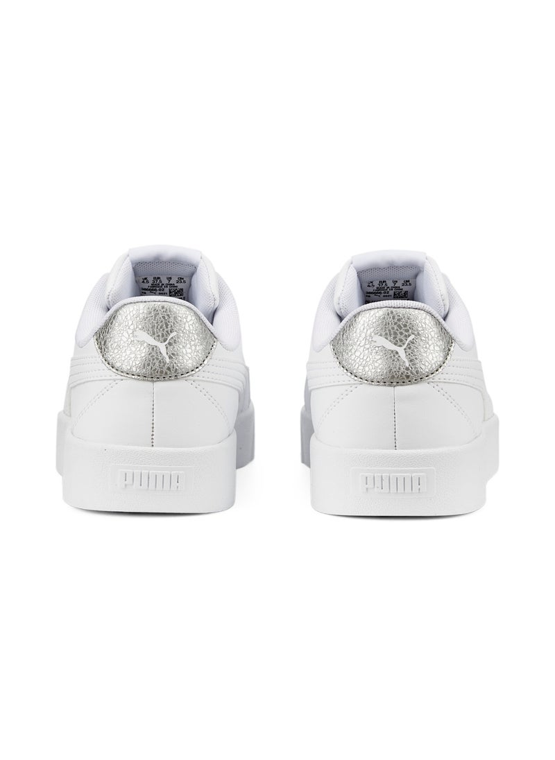 Skye Clean Distressed Womens White Sneakers
