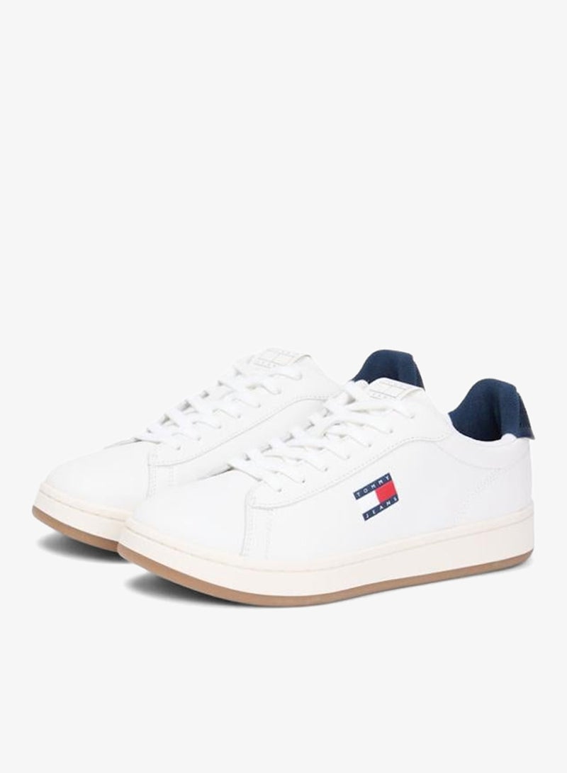 Archive Court Leather Embossed Sneakers